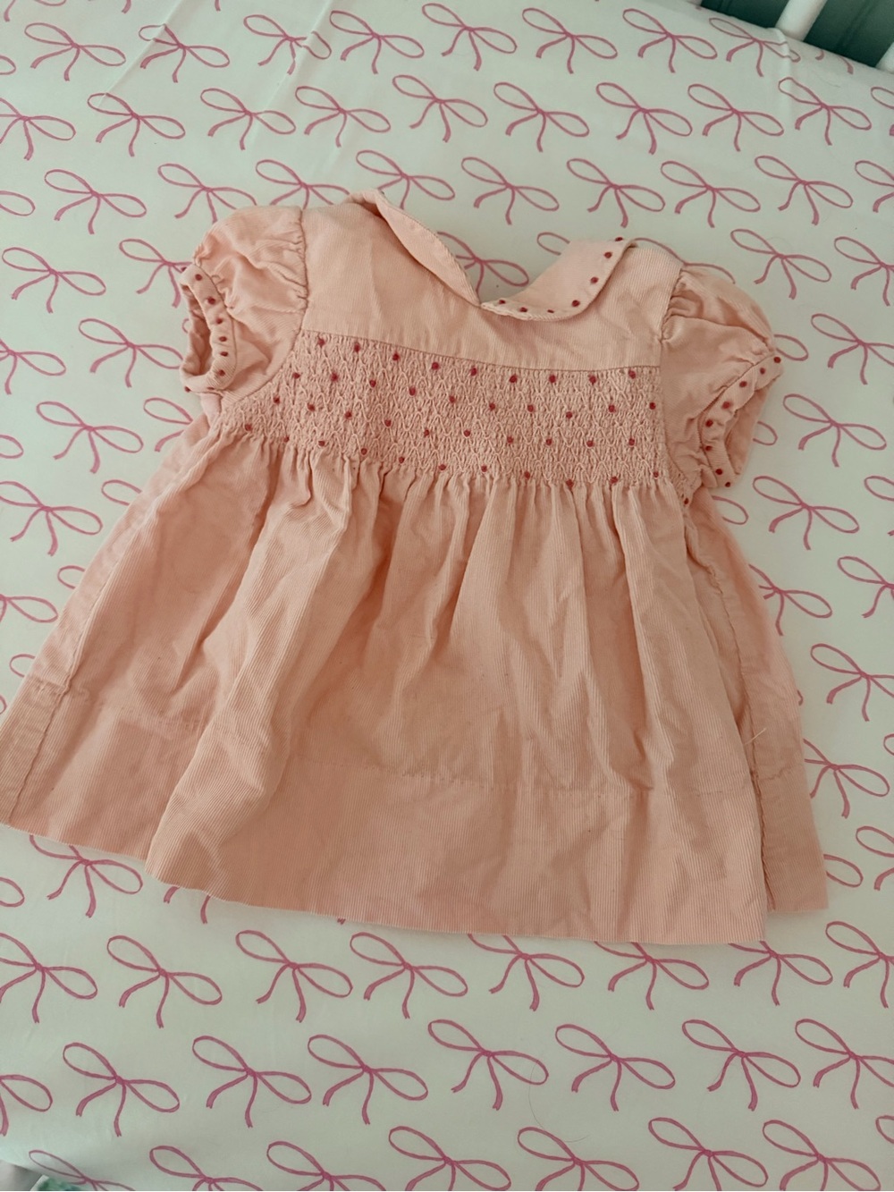 Gymboree Light Pink Smocked Cotton Dress